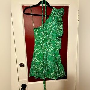 Vici one shoulder ruffle mini dress